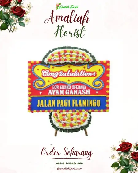 Sewa Papan Bunga Sekar Putih
